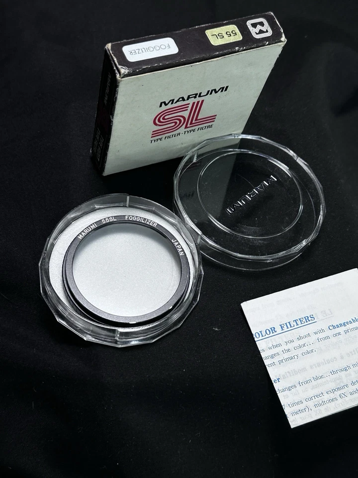 Vintage Marumi 55SL Fogglizer Drop/Push In Filter in Case Made in Japan Used - Image 2 of 4