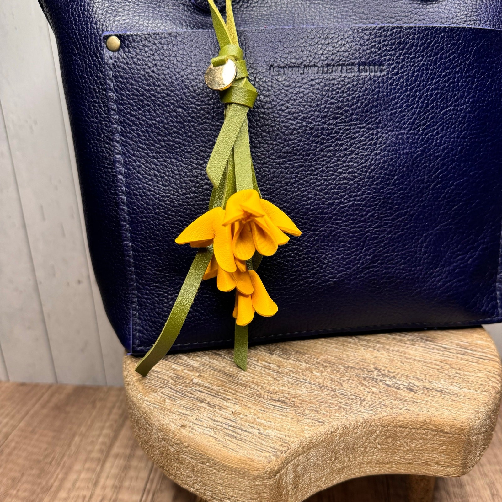 Yellow Flower Bag Charm for Purses