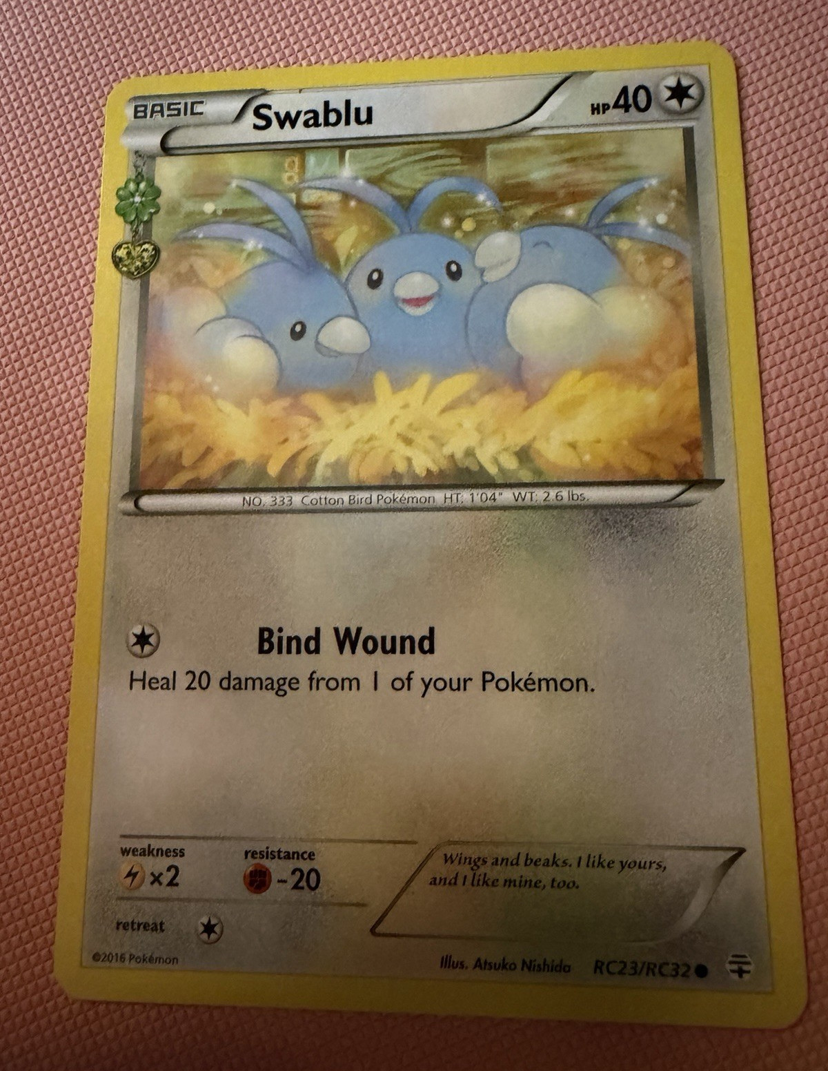 The Pokémon Company Swablu RC23/32 Generations Radiant Collection Regular ENG