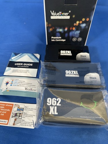 2PK 962XL Ink Cartridges for HP Officejet Pro 9010 9015 9018 9020 9025 Printers - Picture 1 of 4