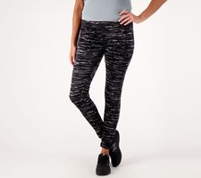 Cuddl Duds Women's Pants Sz L Double h Velour Leggings Black A293100