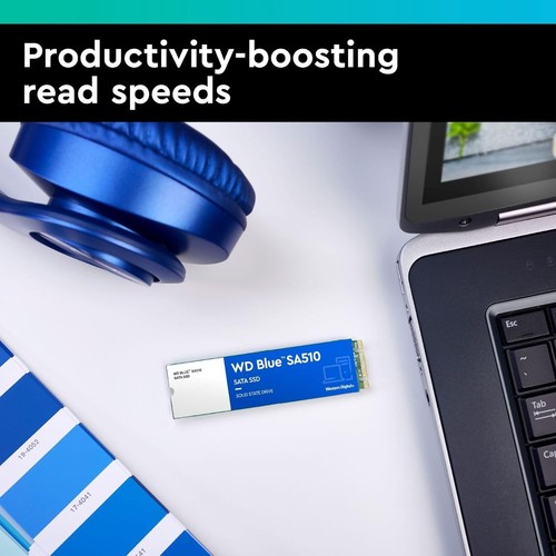 WD Blue SA510 250GB M.2, SATA SSD, up to 555 MB/s, Includes Acronis True Image f - 第 5/10 張圖片