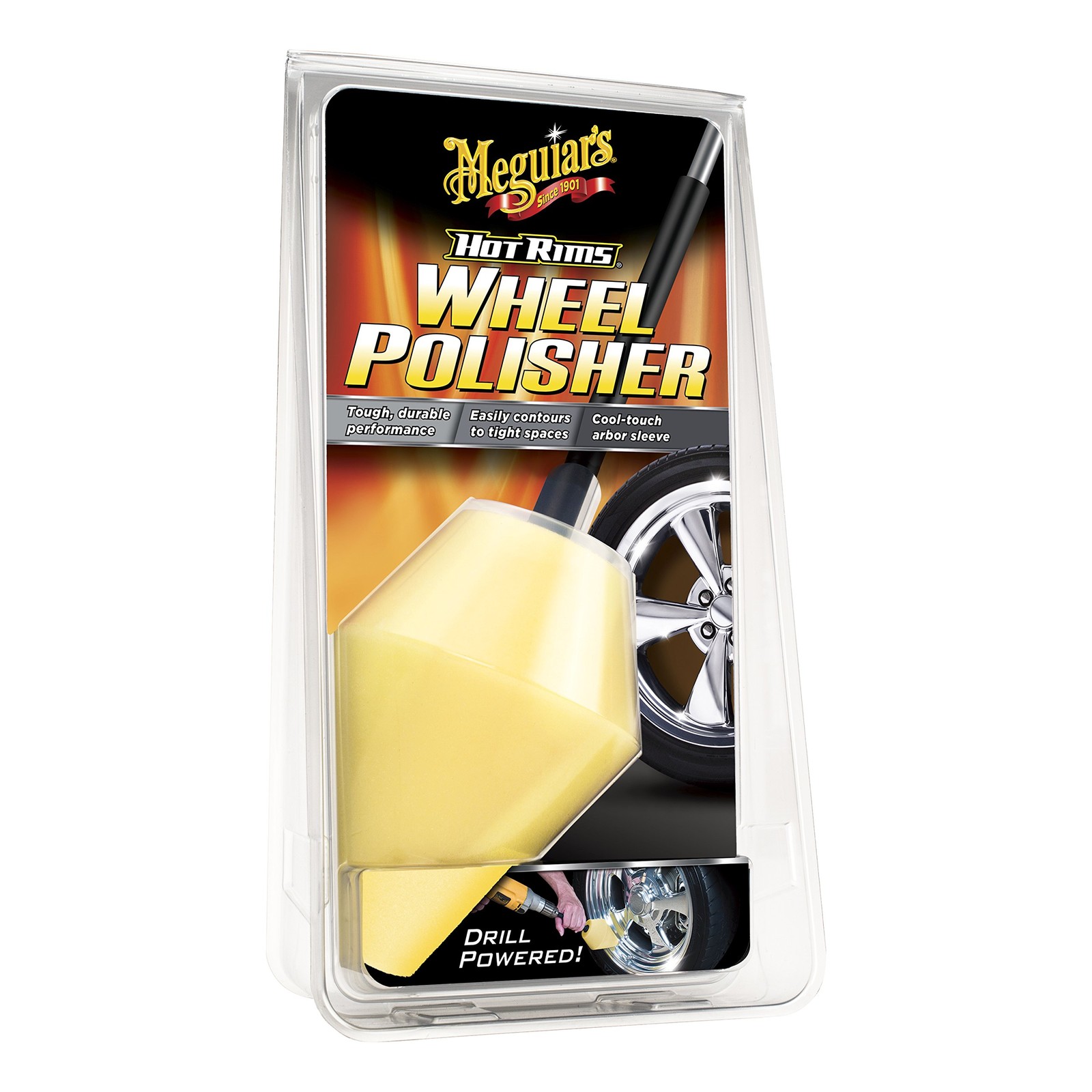 Meguiar's Hot Rims Wheel Polisher Drill Attachment for Mirro