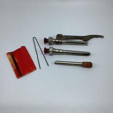 Vintage Lot Pesto Matic  Red Spring Button Curlers  Gayla Hold Bob Curler
