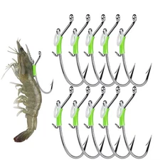 Live Shrimps Hook 10 PCS Hook Size 2/0