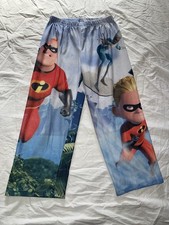 Disney Store youth fleece Incredibles pajama pants lounge medium
