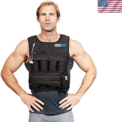 Adjustable 20-150LBS Weighted Vest with Comfort Shoulder Pads for Workouts