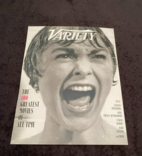 PSYCHO with JANET LEIGH ad as Marion Crane screaming in shower, Alfred Hitchcock