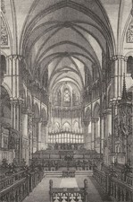 KENT. Canterbury. cathedral-Choir 1898 old antique vintage print picture