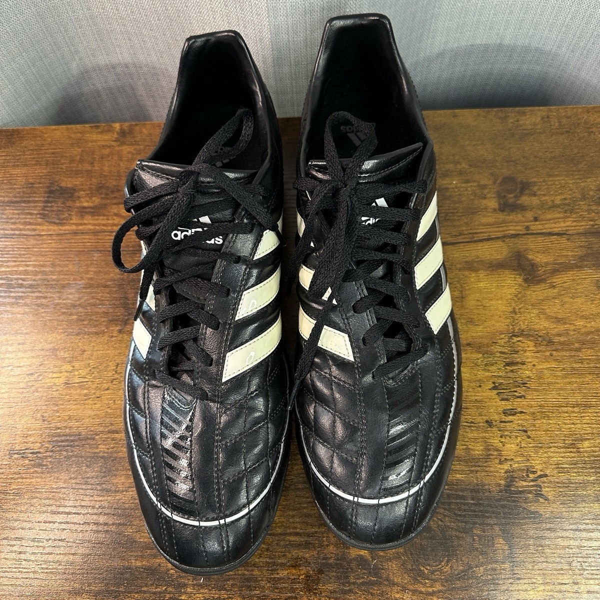 Adidas Puntero TRX TF Soccer Cleats – Black & White Men's Indoor