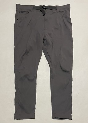 Wrangler ATG Men's Size 40 X 29 Gray Stretch Hiking Pants Utility Belted Nylon