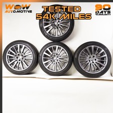 14-19 MASERATI GHIBLI FRONT REAR LEFT RIGHT 9.5 X 19 WHEEL RIM TIRE SILVER OEM