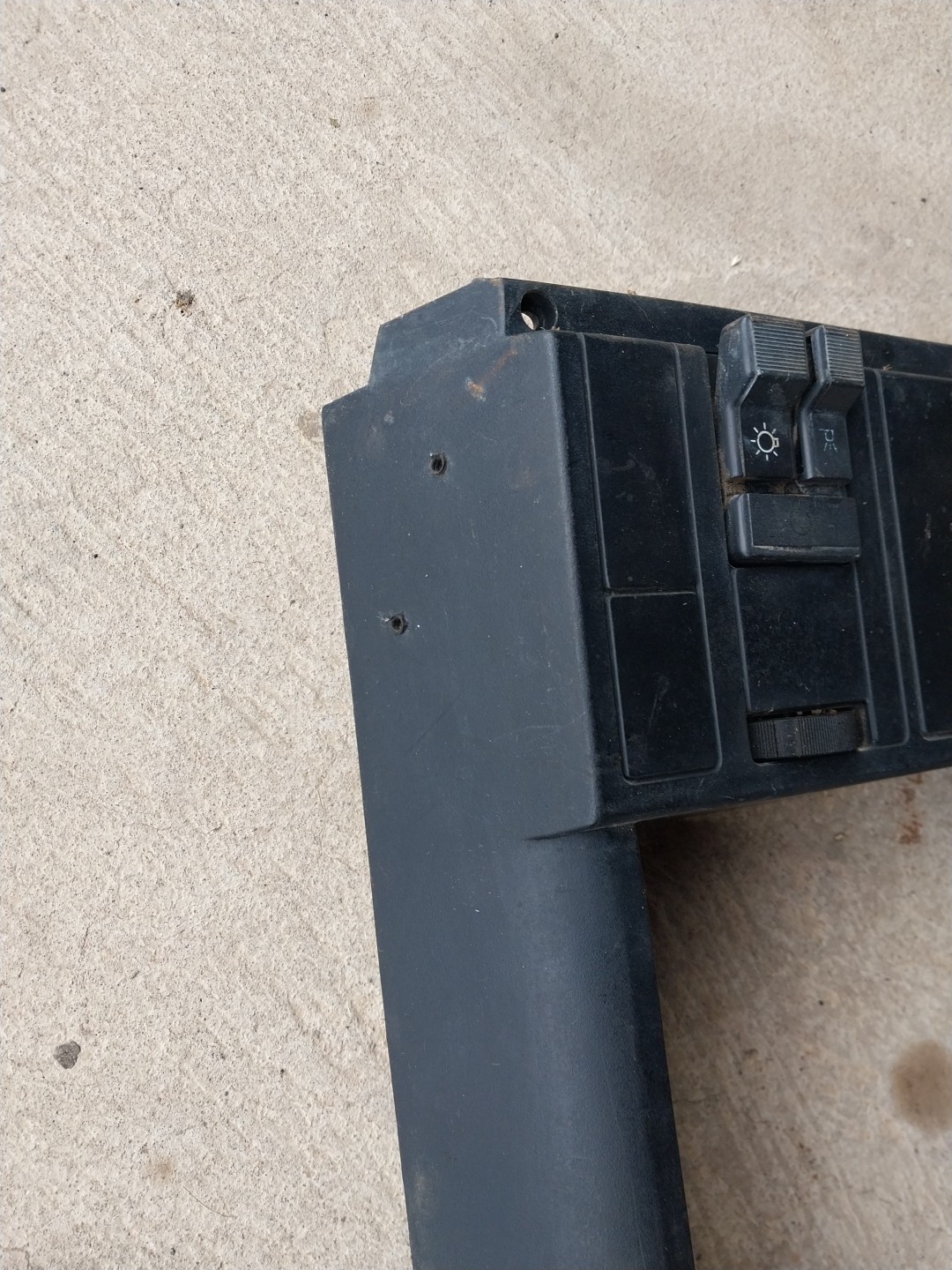 🔥88-94 C/K SUBURBAN BLAZER Cluster Gauge Dash Bezel FACE Panel BLACK  (Holes)