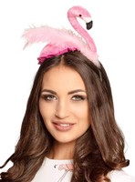 Flamingo Haarreif - Fasching Hawaii Party KostüM - Extravaganter Haarschmuck FüR