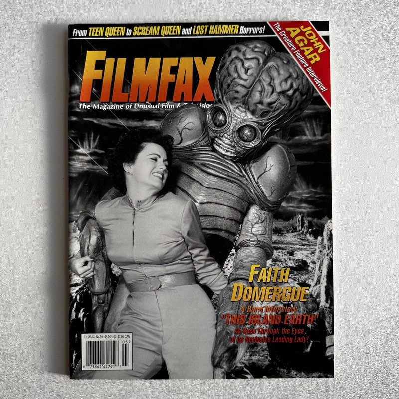 FILMFAX #59 Faith Domergue THIS ISLAND EARTH John Agar CAROL LYNLEY Melchior SFX