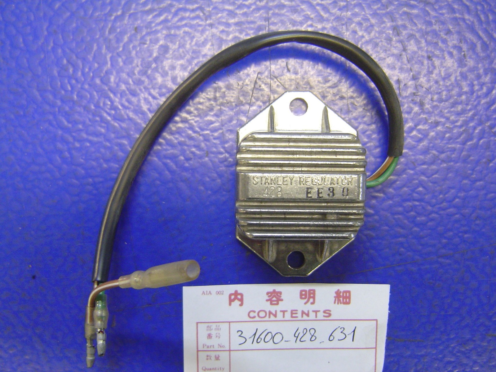 Régulateur de tension pour Honda XL250 SA et XL500 SB 1980-1981 - Pièce moto OE 31600-428-631