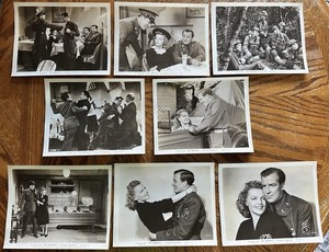 (8) 1942 “Top Sergeant” Original 8 X 10 Black & White Photos. Don Porter