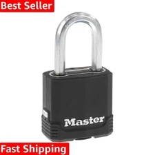 Magnum Heavy Duty Weather-Resistant Padlock with Key for Outdoor Security