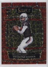 2022 Panini Select Draft Picks Concourse Red Lazer Prizm Desmond Ridder #17 0nr3