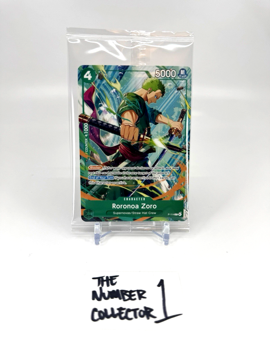 One Piece TCG Roronoa Zoro P-114 2026 C2E2 Sealed Promo Card