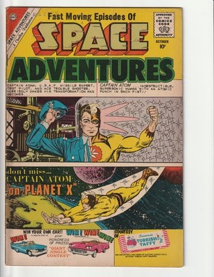 Charlton SPACE ADVENTURES #36 Captain Atom 1960 10 Cent Comic Book VG