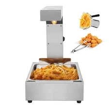 French Fry Warmer Fries Dump Station Countertop Food Heat Lamp for Chips