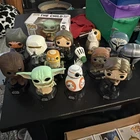 Lot Of 14 Funko Pop Star Wars Figures Displayed In Good Condition