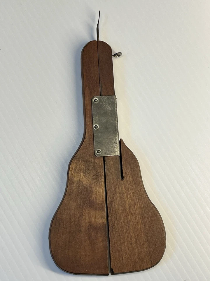 Antique Rug Shuttle Primitive Wood Handle Hook Hand Hooking Needle Tool Vintage - Image 2 of 4