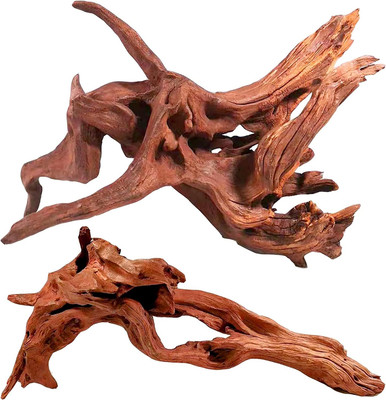 Natural Driftwood for Aquarium Decor, 2-Piece 10''-14'' Large Driftwood for Deco