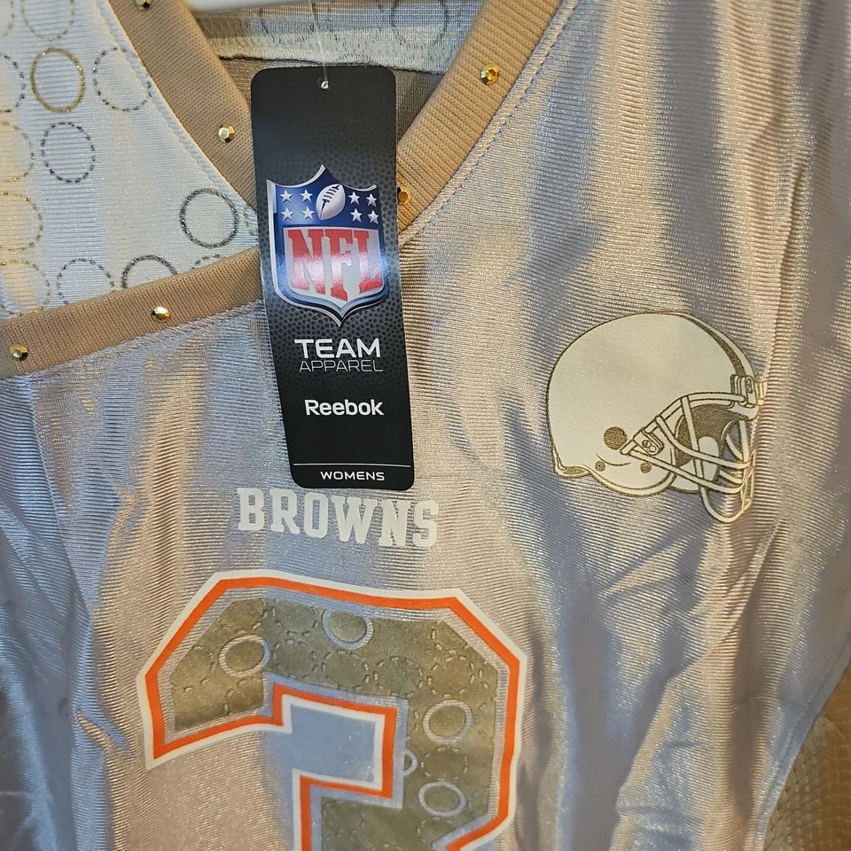Reebok женщин NFL Cleveland Browns Anderson 3 серебро и золото Джерси размер M новый - Изображение 2 из 4