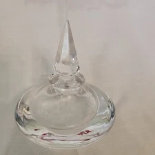 Large Heavy Cut Crystal Glass Perfume Bottle