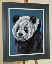 STEPHEN FORD Framed Limited Edition Print of a Panda 'Look to the Future' + COA