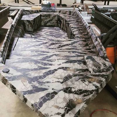 Redleg Camo Digital Duck Boat Camo Stencil Kit - 2-Piece Set For Cerakote, Duracoat, Painting