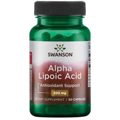 SWANSON, ALPHA LIPOIC ACID 300mg Antioxidant 60 Kapseln SUPER PREIS