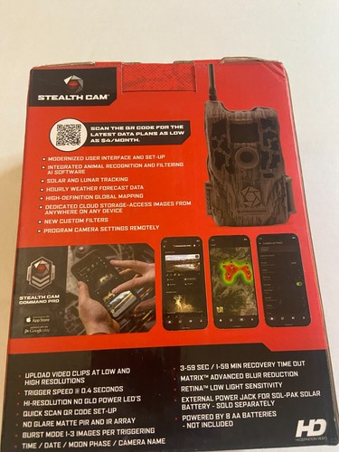 Stealth Cam STC-RAWT-V2 Reactor 100FT 38MP CellularTrailCamera.READ Description - Picture 3 of 11