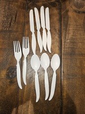 PFALTZGRAF HEIRLOOM PLAY REPLACEMENT PLASTIC WHITE KNIFE FORK  SPOON SET