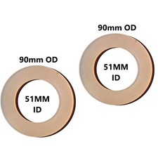 Silicone Flush Valve Seal 90mm OD, 51mm ID or3-9/16" OD X 2-1/16" 2pack 