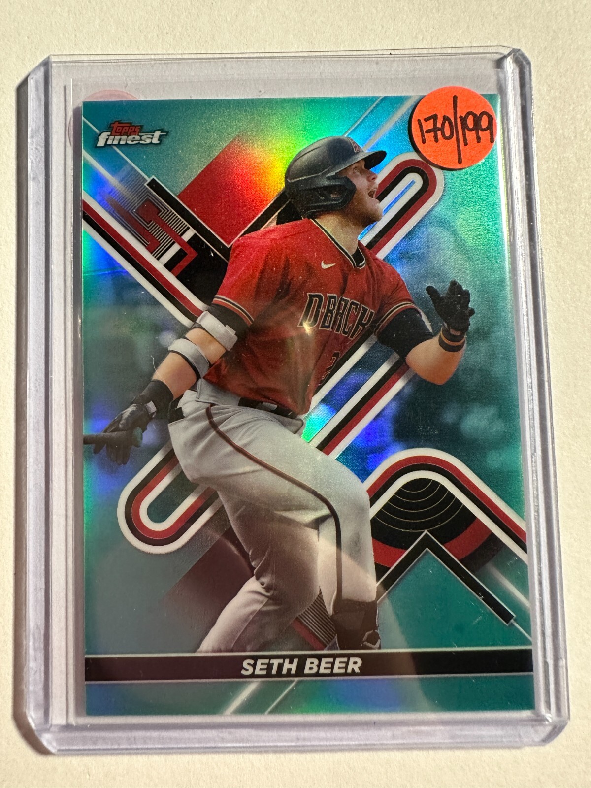 K124,848 - 2022 Finest Aqua Refractors #18 Seth Beer #/199