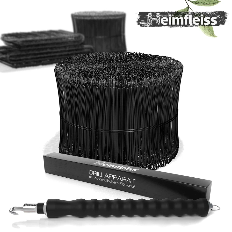 Drillapparat Driller + Betonbindedraht Drilldraht Rödeldraht Ösendraht 140-300mm