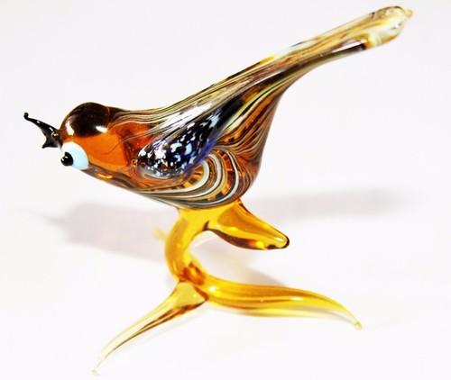 Murano Style Art Craft Color Glass Figurines "Birds,Parrots,Ducks,Owls " N88 - Picture 13 of 138