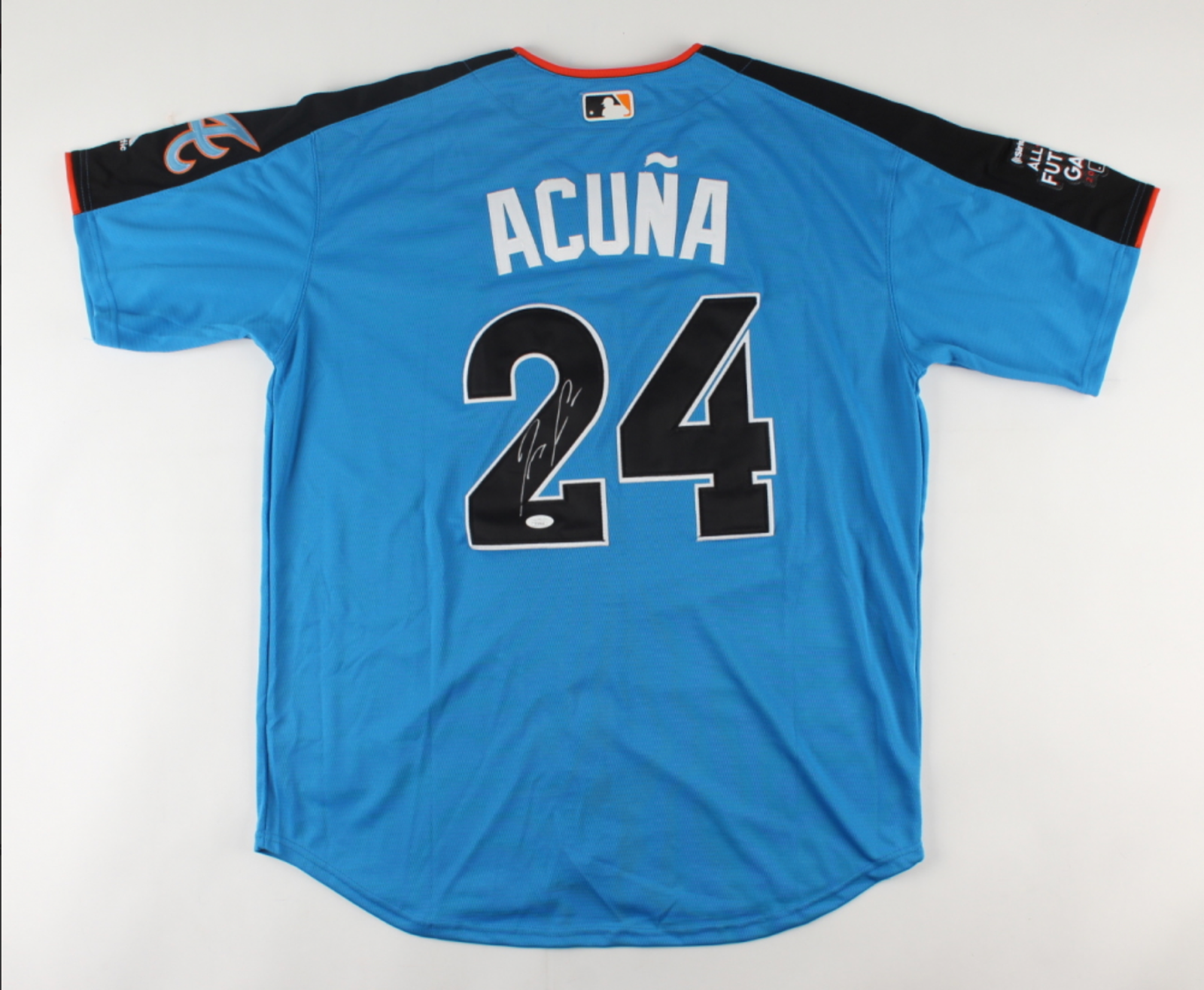 Atlanta Braves Ronald Acuna Jr. Autographed Signed Atlanta Braves Ronald Acuna Jr. World All-Star Game Jersey (JSA COA) 