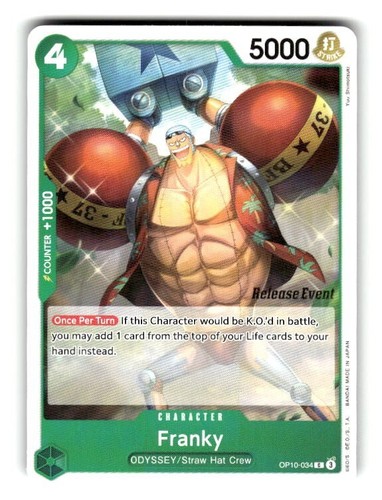 Franky OP10-034 C Royal Blood - ONE PIECE Card Game Japanese | eBay