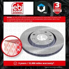 2x Brake Discs Pair Vented Front 266mm 21120 Febi Set E169141 1613191380 Quality