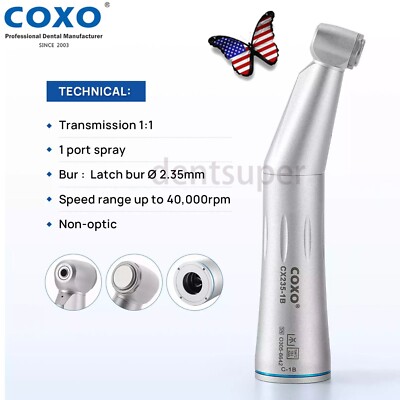 COXO Dental CX235-1B Inner Water Contra Angle Low Speed Handpiece NSK S MAX M25L