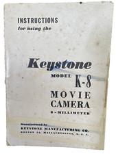 Keystone Model K-8 Movie Camera 8 Millimeter Manual Vintage Boston MA