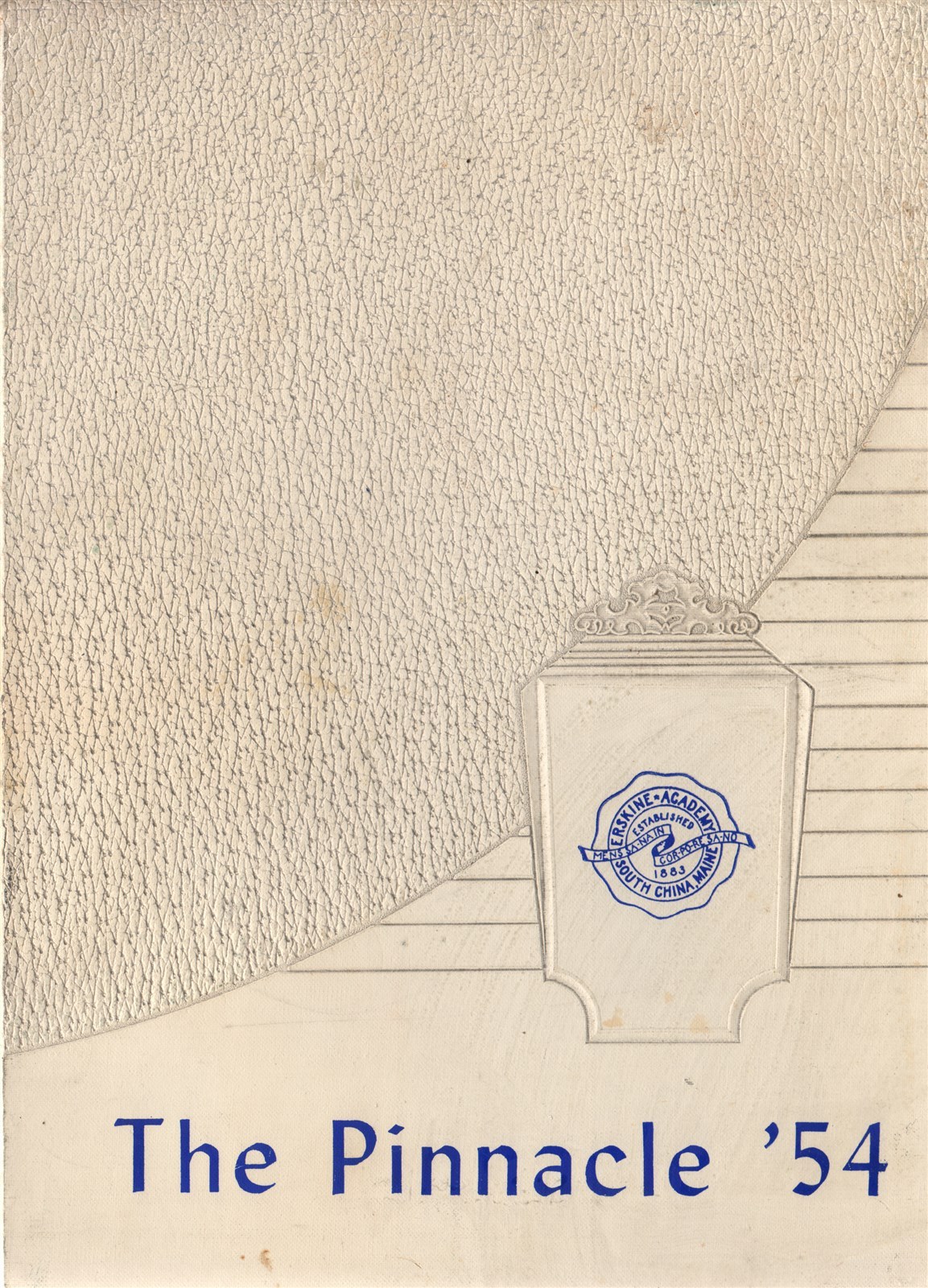 High School Yearbook South China Maine ME Erskine Academy Pinnacle 1954