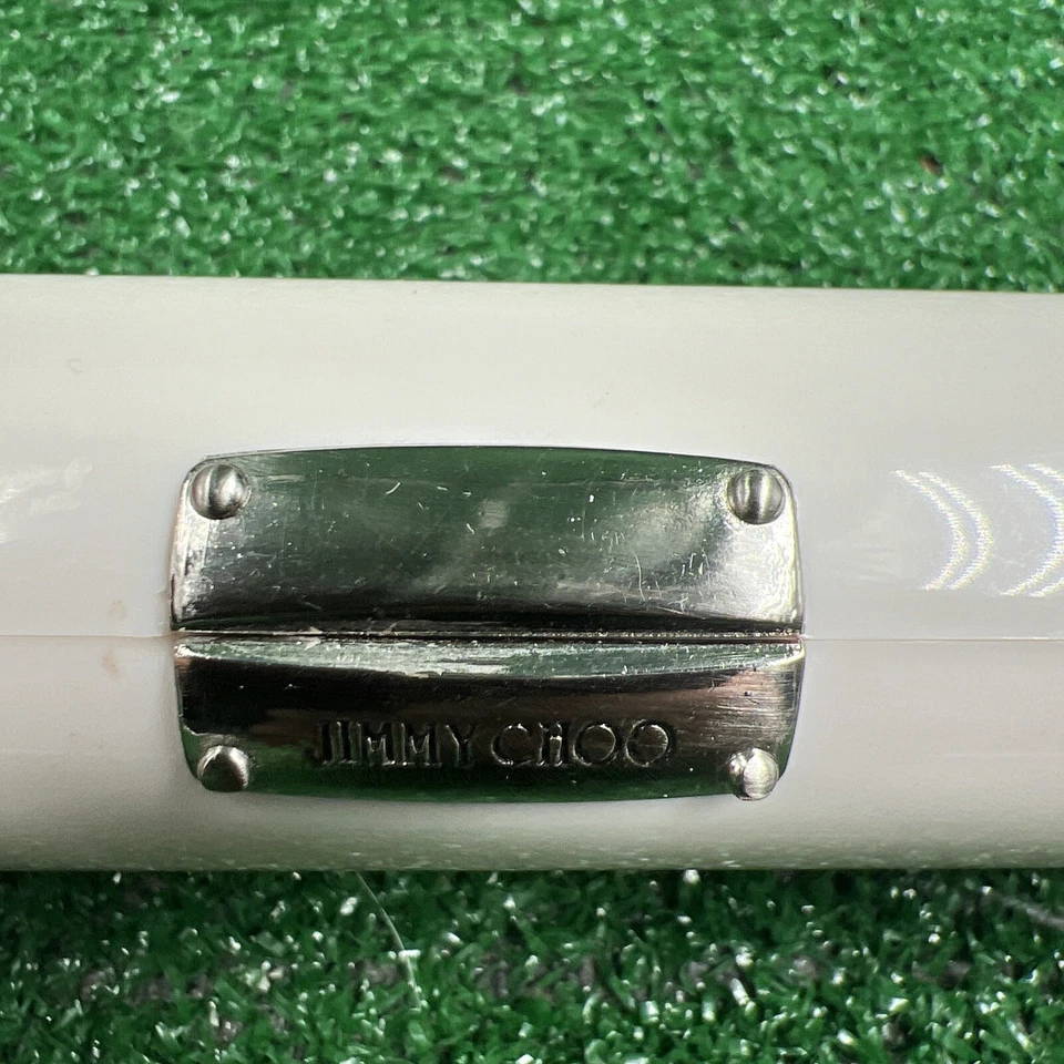 Jimmy Choo Gafas de sol Estuche para gafas Blanco Estuche rígido Bolso sin asas Forrado de fieltro Foto 2 de 4