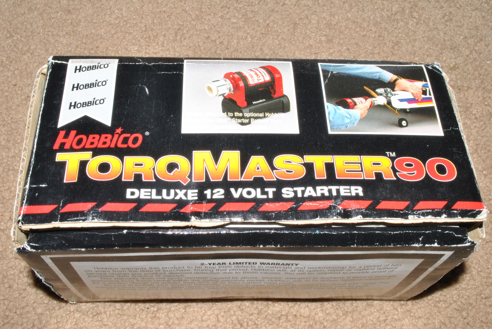 Hobbico TorqMaster 90 Deluxe 12V Gas Nitro Engine Starter RC