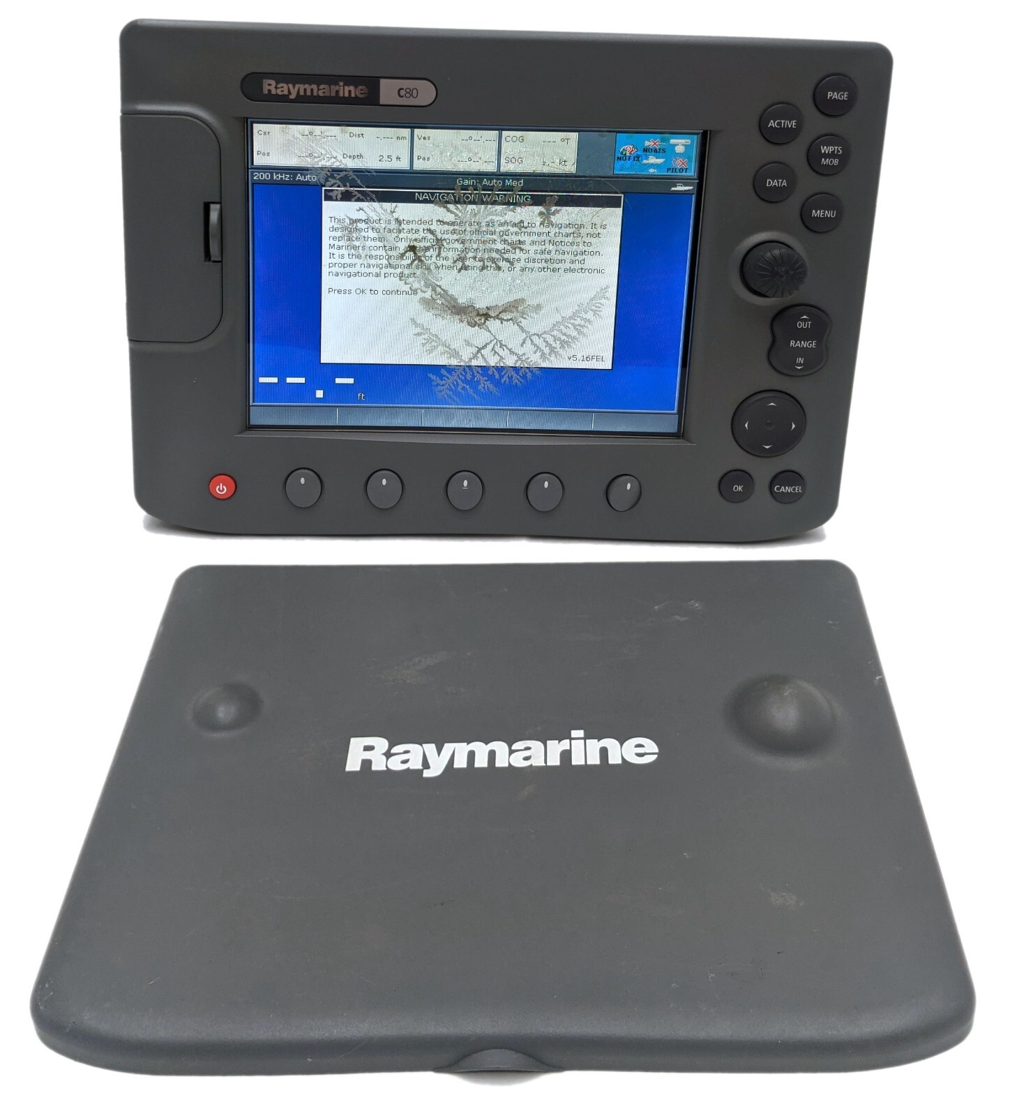 Raymarine C80 E02020 Marine GPS Chart Plotter Fishfinder Radar MFD