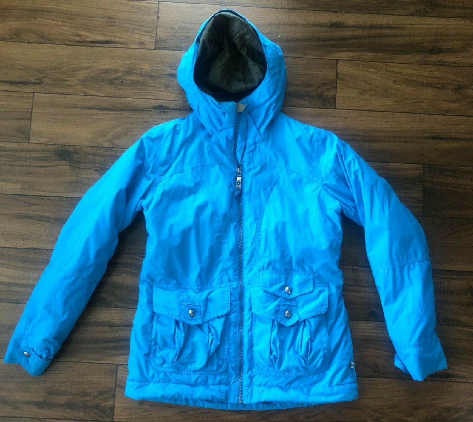 Burton Dryride Blue Coat Ski Jacket Blue Green Hood Sz M Women's eBay